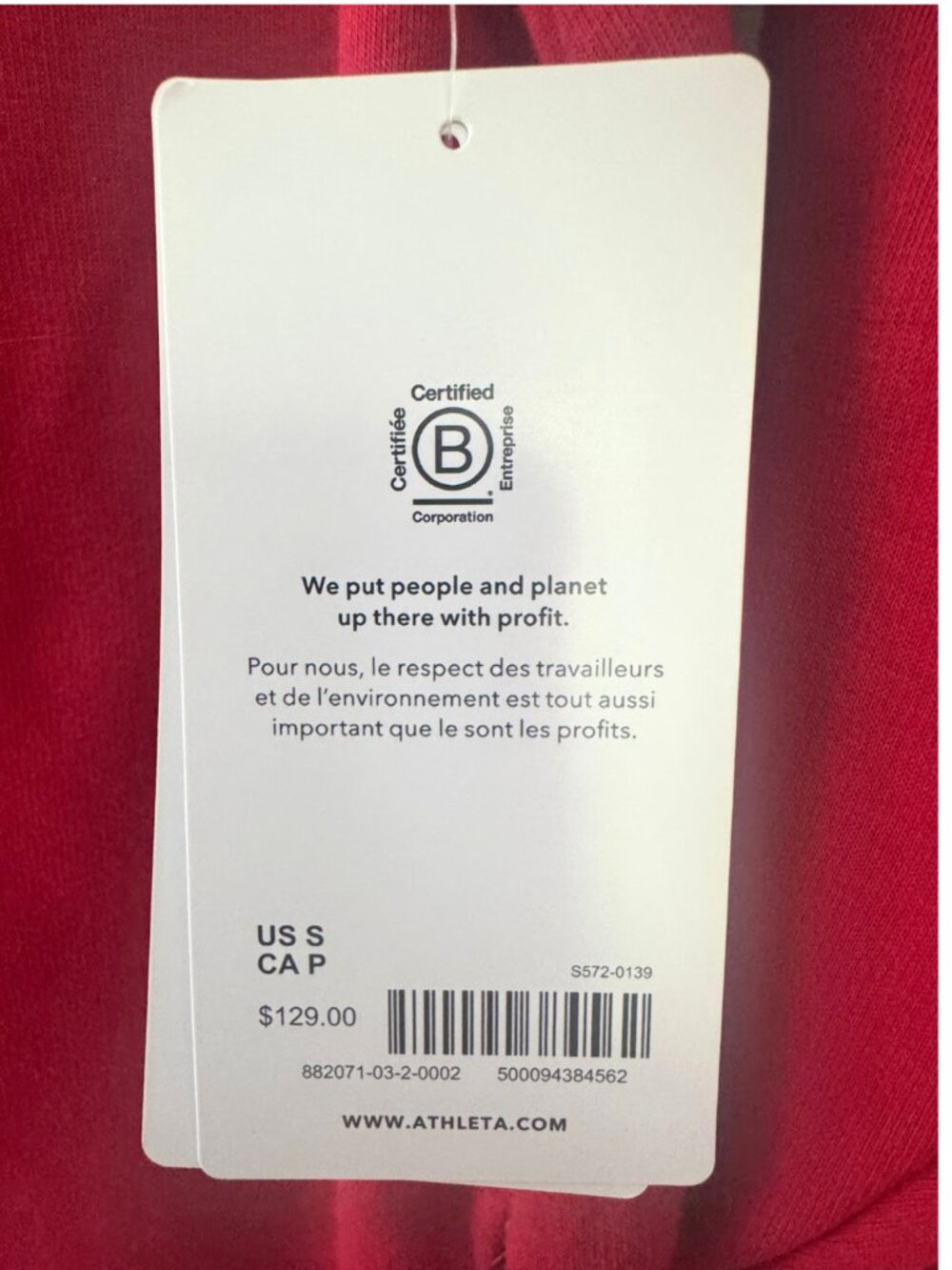 Athleta Cozy Karma Mock Neck Cocoon Dress Red NWT Size S - Picture 6 of 10